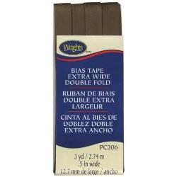 Extra Wide Bias Tape 1/2-inch Mocha-Notion-Spool of Thread