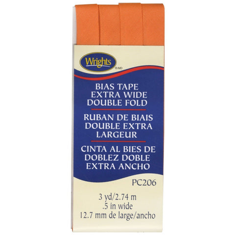 Extra Wide Bias Tape 1/2-inch Orange Peel-Notion-Spool of Thread