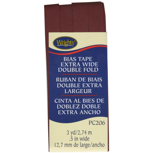 Extra Wide Bias Tape 1/2-inch Oxblood-Notion-Spool of Thread