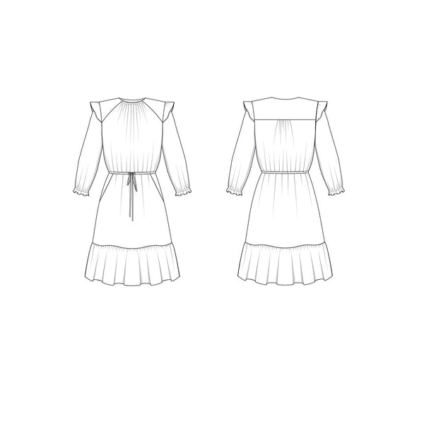 Friday Pattern Co. Davenport Dress Paper Pattern-Pattern-Spool of Thread