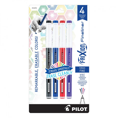Frixion Fineliner 4pk, Black Blue Red Purple-Notion-Spool of Thread