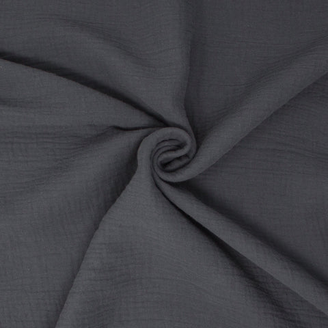 Gabriola Organic Double Gauze Slate ½ yd-Fabric-Spool of Thread