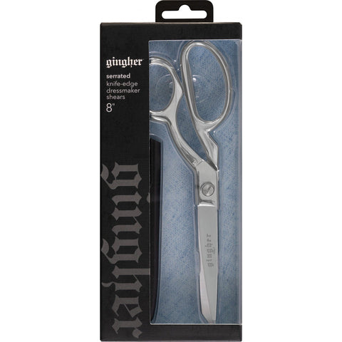 Gingher 8" Serrated Knife-edge Dressmaker Shears