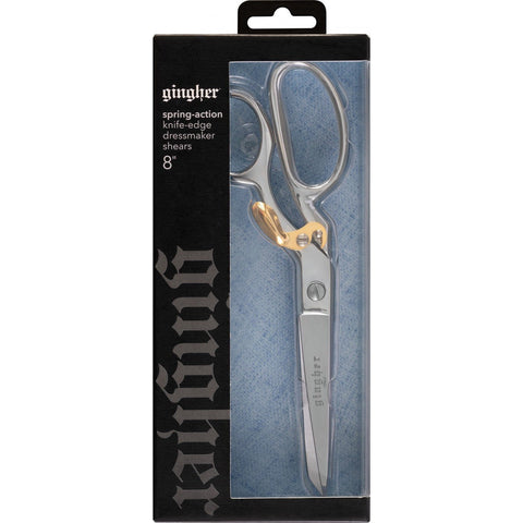 Gingher 8" Spring-Action Knife-edge Dressmaker Shears