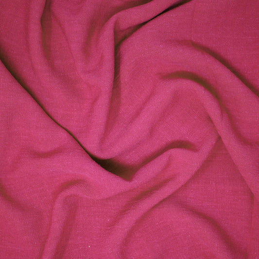 Ella Viscose Linen Noil Magenta ½ yd-Fabric-Spool of Thread