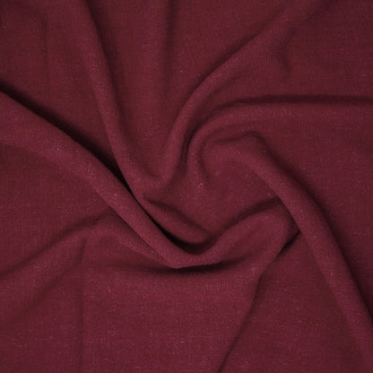 Ella Viscose Linen Noil Merlot ½ yd-Fabric-Spool of Thread