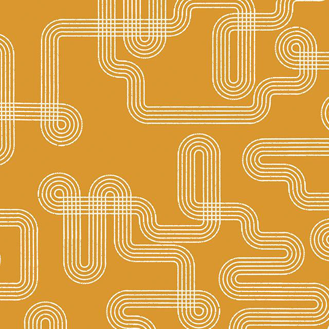 Linear Labyrinth Cactus ½ yd-Fabric-Spool of Thread