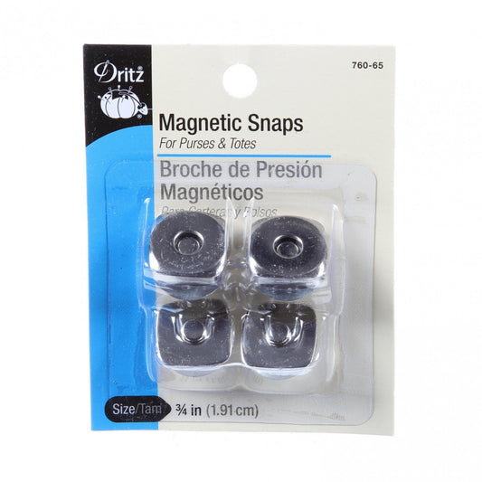 Magnetic Snap, Square, Nickel ¾"-Notion-Spool of Thread