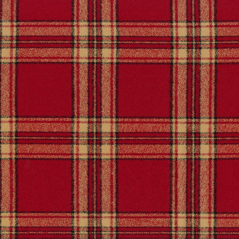 Mammoth Flannel Plaid Red ½ yd-Fabric-Spool of Thread