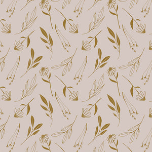 Martha Floral Gray ½ yd-Fabric-Spool of Thread