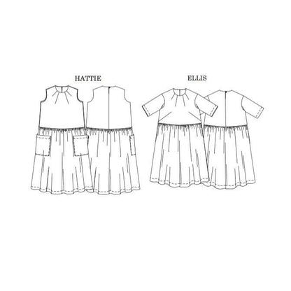 Merchant & Mills Ellis & Hattie Dress Sizes 8 - 18 Paper Pattern
