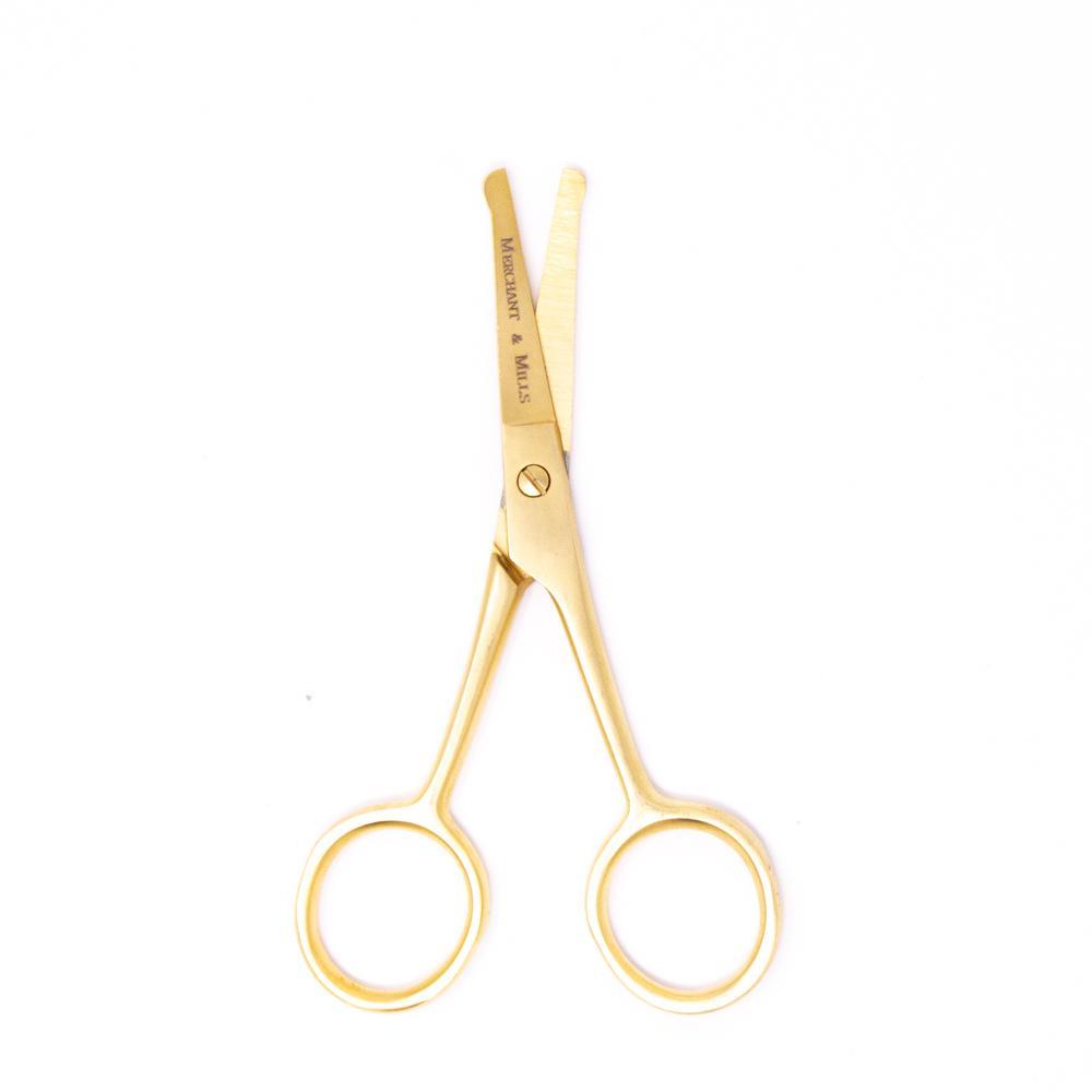Merchant & Mills Short Blade Gold Safety Scissors-Notion-Spool of Thread