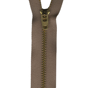 Metal Jean Zipper 5-inch Beige-Notion-Spool of Thread