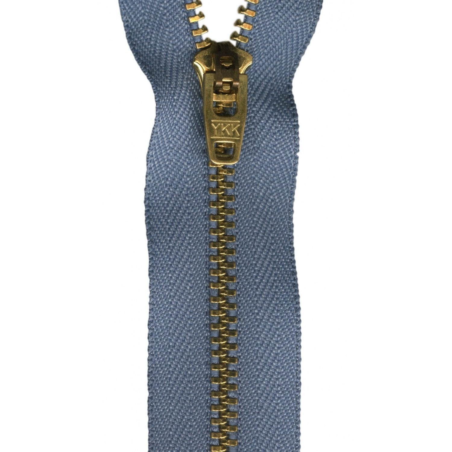 Metal Jean Zipper 5-inch Faded Blue-Notion-Spool of Thread