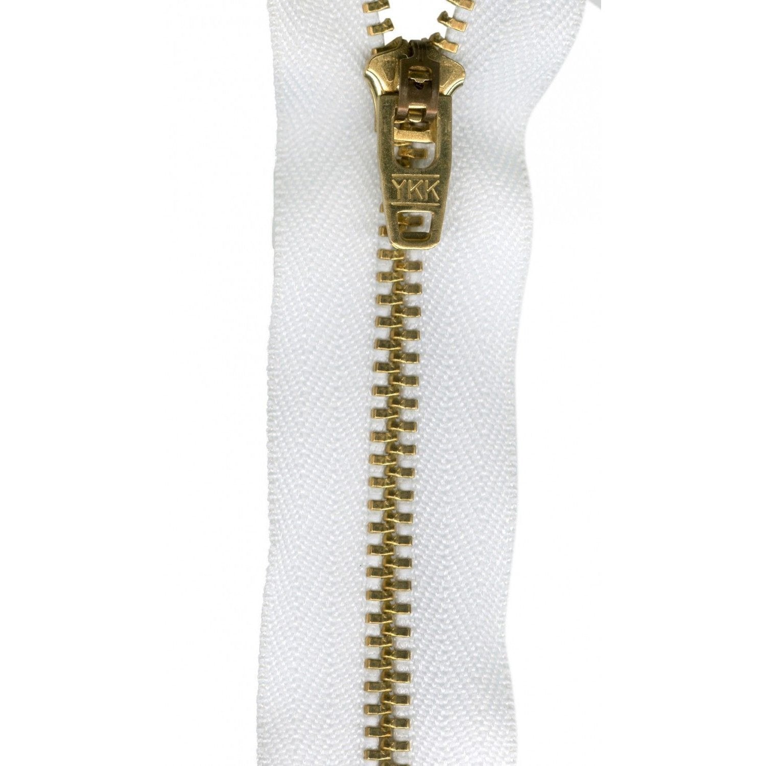 Metal Jean Zipper 7-inch White-Notion-Spool of Thread