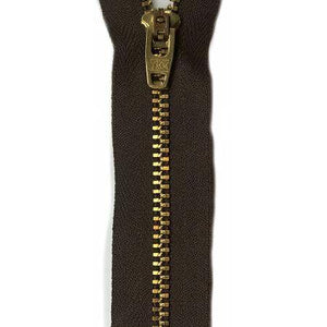 Metal Jean Zipper 9-inch Sable Brown-Notion-Spool of Thread