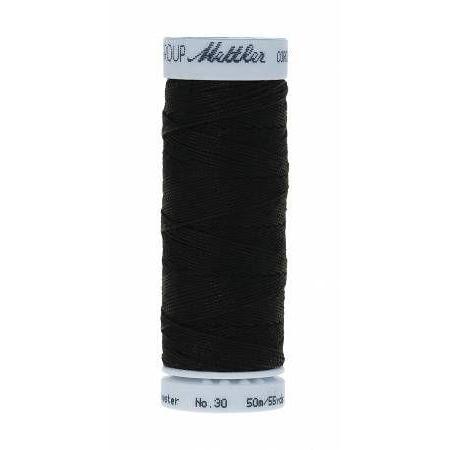 Mettler Metrosene Cordonnet Polyester Thread 50m Black-Notion-Spool of Thread