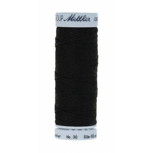 Mettler Metrosene Cordonnet Polyester Thread 50m Black-Notion-Spool of Thread