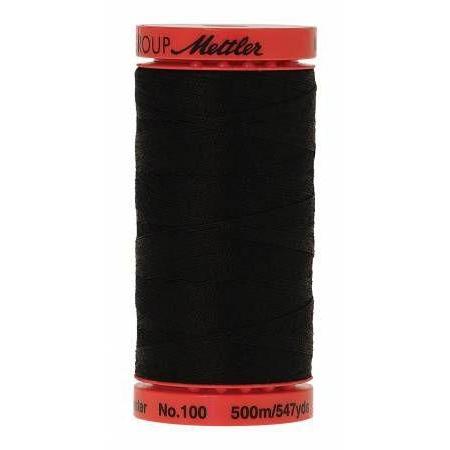 Mettler Metrosene Polyester Thread 500m Black-Notion-Spool of Thread