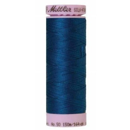 Mettler Silk Finish Cotton Thread 150m Colonial Blue-Notion-Spool of Thread