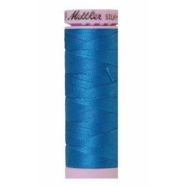 Mettler Silk Finish Cotton Thread 150m Mediterranian Blue-Notion-Spool of Thread