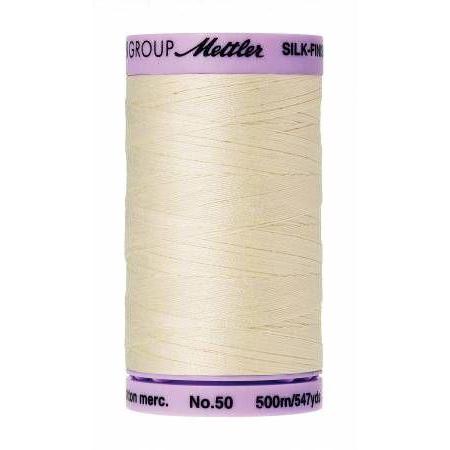 Mettler Silk Finish Cotton Thread 500m Antique White-Notion-Spool of Thread