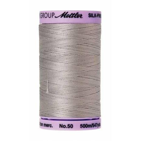 Mettler Silk Finish Cotton Thread 500m Ash Mist-Notion-Spool of Thread