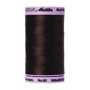 Mettler Silk Finish Cotton Thread 500m Black Peppercorn-Notion-Spool of Thread