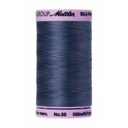 Mettler Silk Finish Cotton Thread 500m Blue Shadow-Notion-Spool of Thread