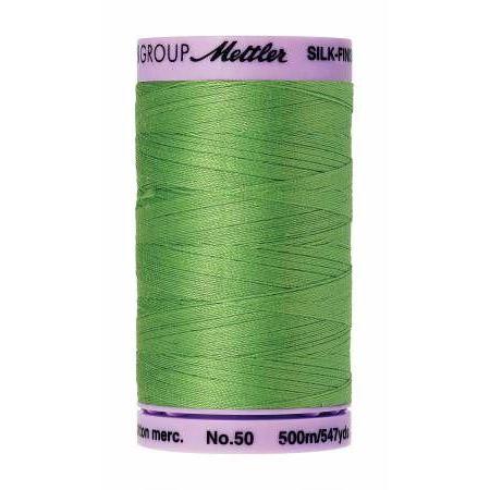 Mettler Silk Finish Cotton Thread 500m Bright Mint-Notion-Spool of Thread