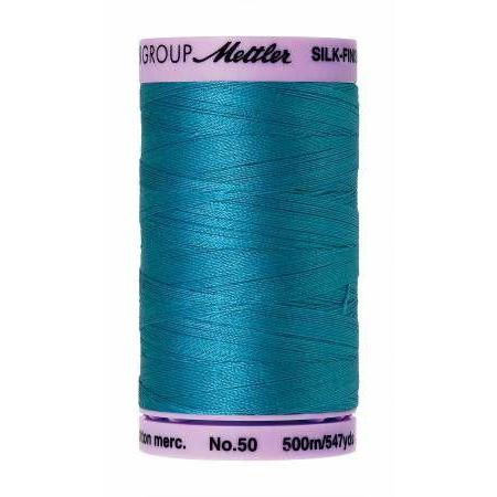 Mettler Silk Finish Cotton Thread 500m Caribbean Blue-Notion-Spool of Thread