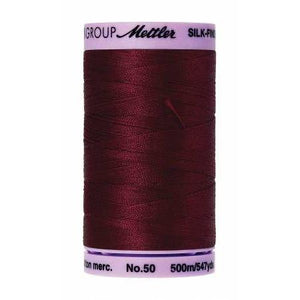 Mettler Silk Finish Cotton Thread 500m Cranberry-Notion-Spool of Thread