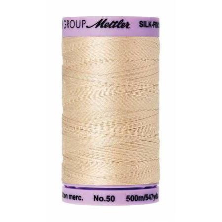 Mettler Silk Finish Cotton Thread 500m Eggshell-Notion-Spool of Thread