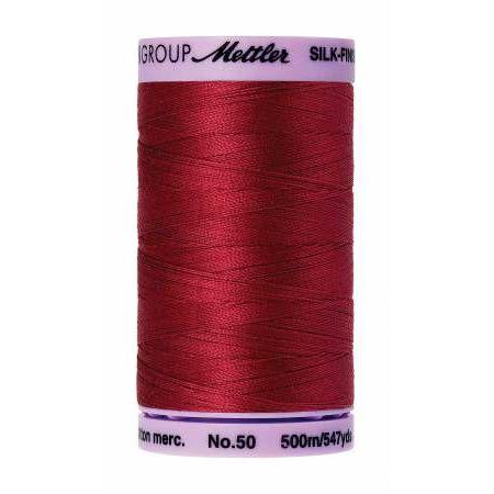 Mettler Silk Finish Cotton Thread 500m Fire Engine-Notion-Spool of Thread