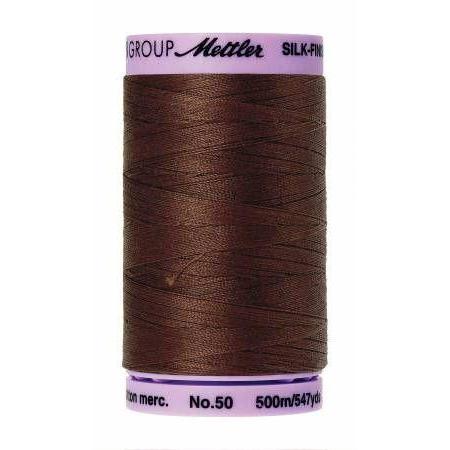 Mettler Silk Finish Cotton Thread 500m Friar Brown-Notion-Spool of Thread