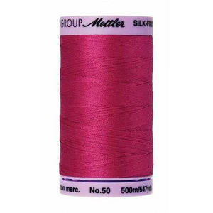Mettler Silk Finish Cotton Thread 500m Fuschia-Notion-Spool of Thread