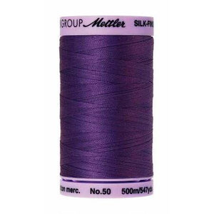 Mettler Silk Finish Cotton Thread 500m Iris Blue-Notion-Spool of Thread