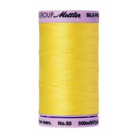 Mettler Silk Finish Cotton Thread 500m Lemon Zest-Notion-Spool of Thread