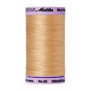 Mettler Silk Finish Cotton Thread 500m Oat Straw-Notion-Spool of Thread