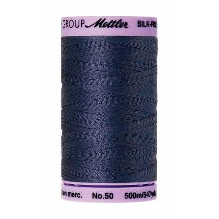 Mettler Silk Finish Cotton Thread 500m True Navy-Notion-Spool of Thread