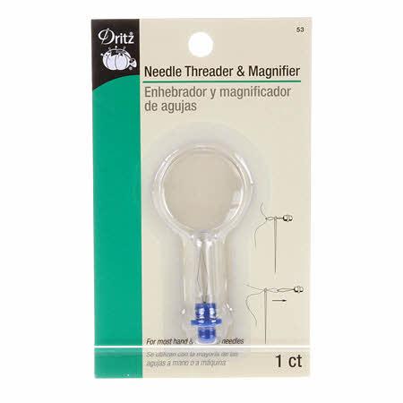 Needle Threader with Magnifier-Notion-Spool of Thread