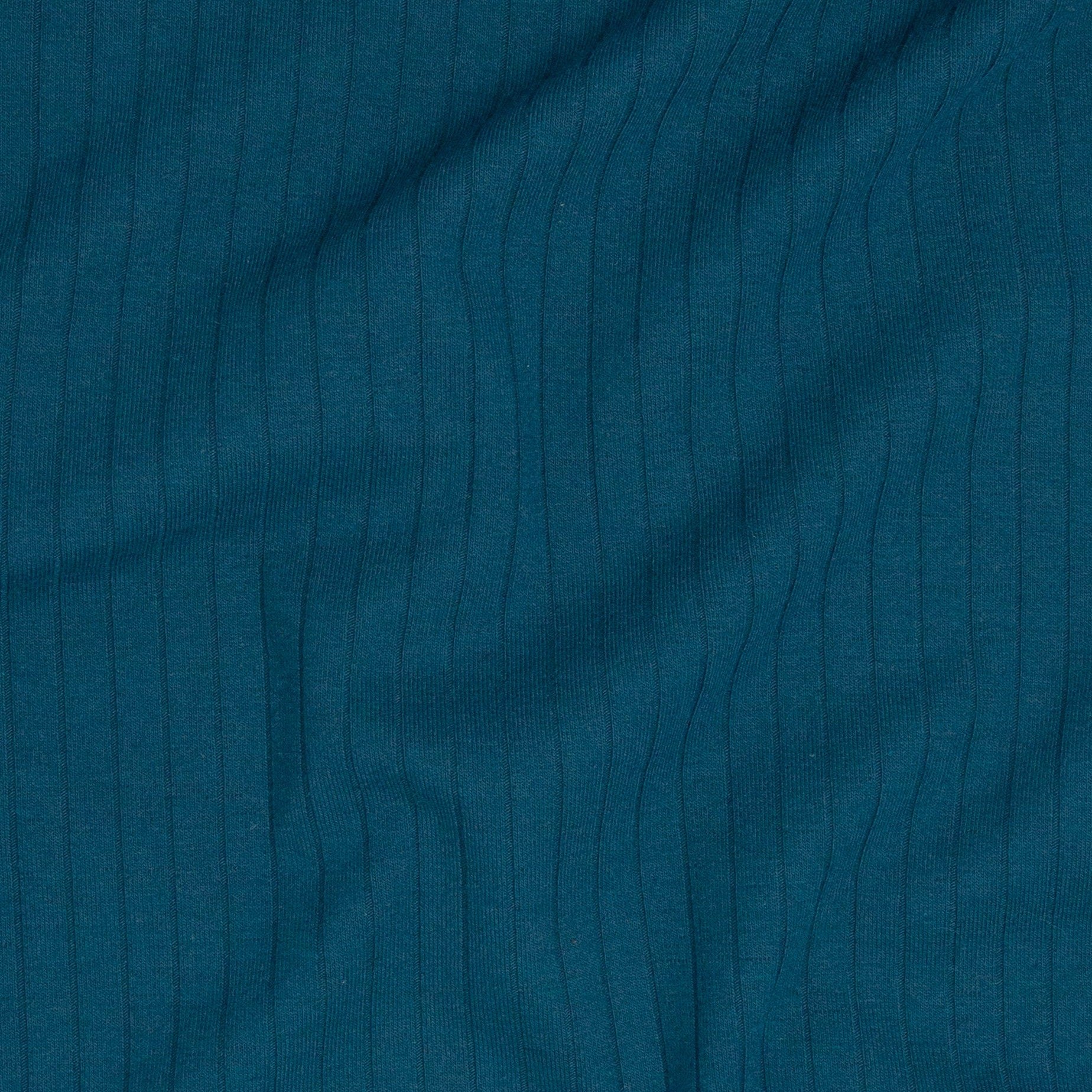 Neve Rib Knit Kingfisher Blue ½ yd-Fabric-Spool of Thread