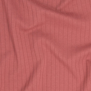 Neve Rib Knit Peach Blossom ½ yd-Fabric-Spool of Thread