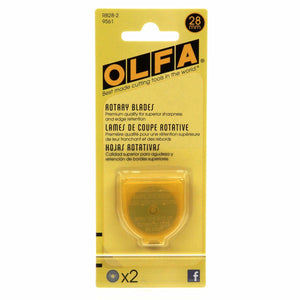 Olfa 28 mm Rotary Blades 2 Pack-Notion-Spool of Thread