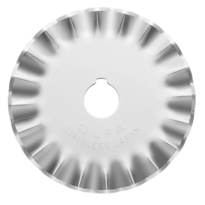 Olfa 45 mm Pinking Rotary Blade for Ergonomic Rotary Cutter 1 Pack