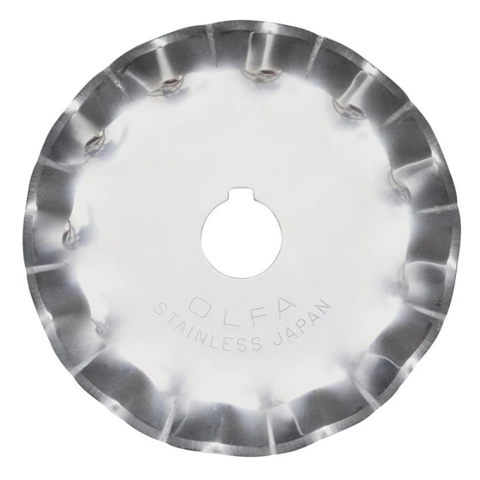 Olfa 45 mm Scallop Blade For Ergonomic Rotary Cutter 1 Pack