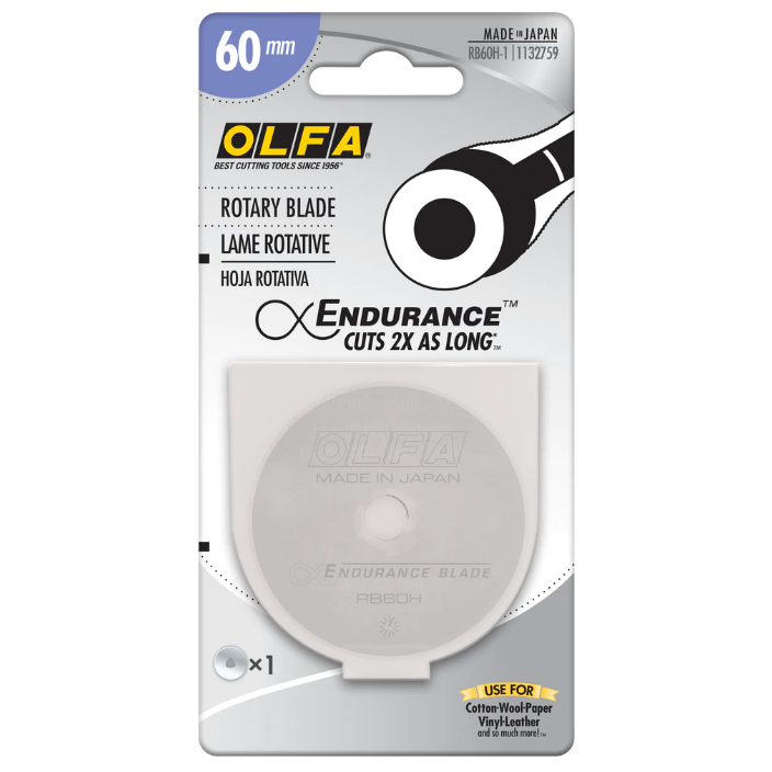 Olfa 60 mm Endurance Rotary Blade 1 Pack