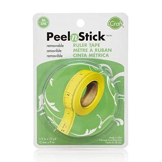 Peel N Stick Ruler Tape, Removable, Press-On