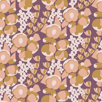Penny Cress Garden Wild Berry ½ yd-Fabric-Spool of Thread