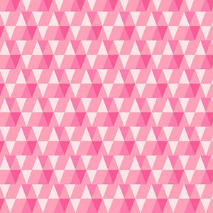Peppermint Triangles Pink ½ yd-Fabric-Spool of Thread